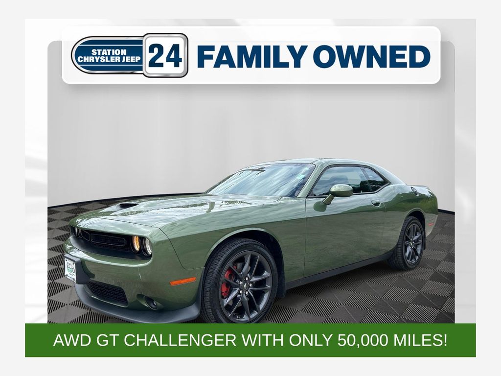 Green 2022 Dodge Challenger Coupe All-Wheel Drive 8-Speed Automatic