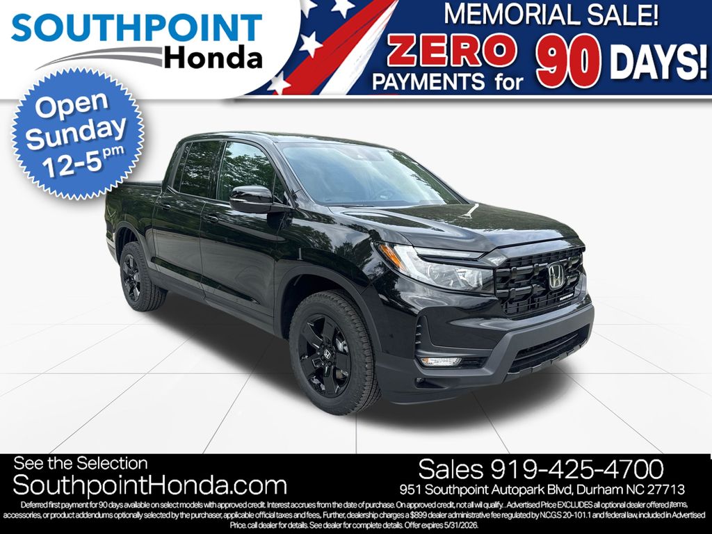 Nh-731p/Crystal Bl 2026 Honda Ridgeline Black Edition AWD Pickup Truck All-Wheel Drive 9-Speed Automatic