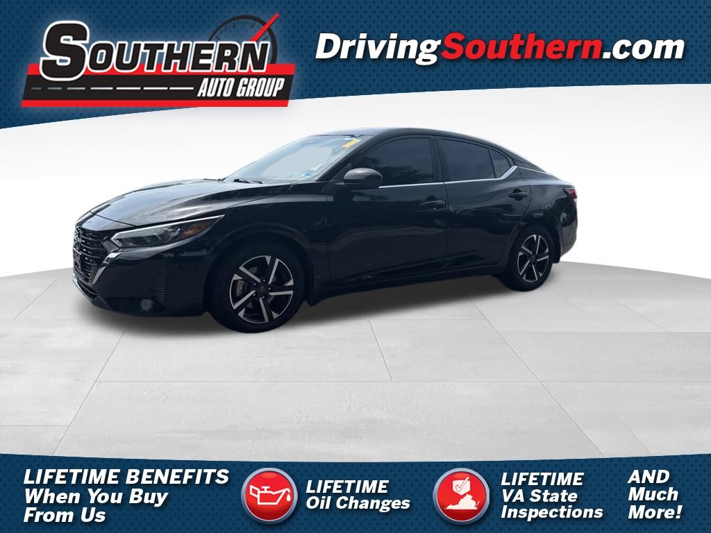 Super Black 2024 Nissan Sentra Sedan Front-Wheel Drive Continuously Variable Transmission
