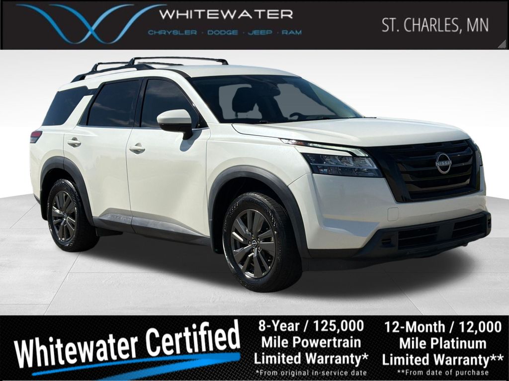 Pearl White Tricoat 2022 Nissan Pathfinder SUV / Crossover Front-Wheel Drive 9-Speed Automatic