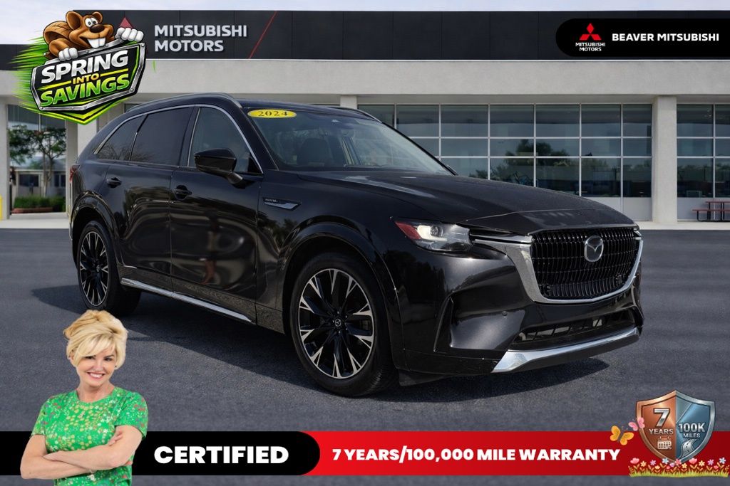 Jet Black Mica 2024 Mazda CX-90 3.3 Turbo S AWD SUV / Crossover All-Wheel Drive 8-Speed Automatic