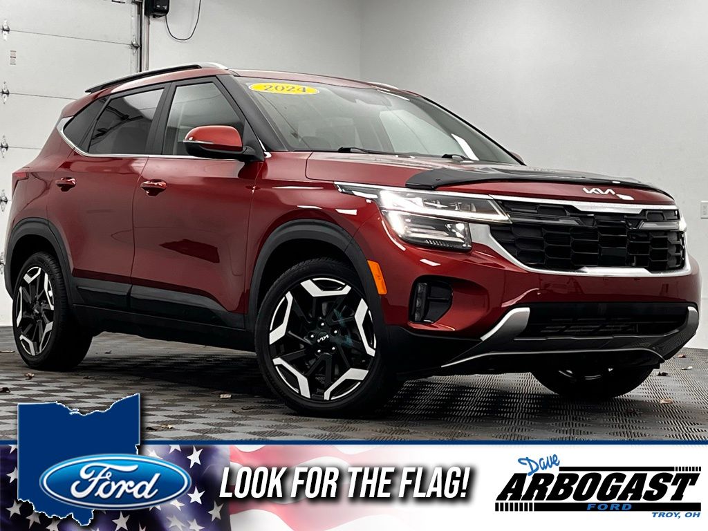 Mars Orange 2024 Kia Seltos SX AWD SUV / Crossover All-Wheel Drive 8-Speed Automatic