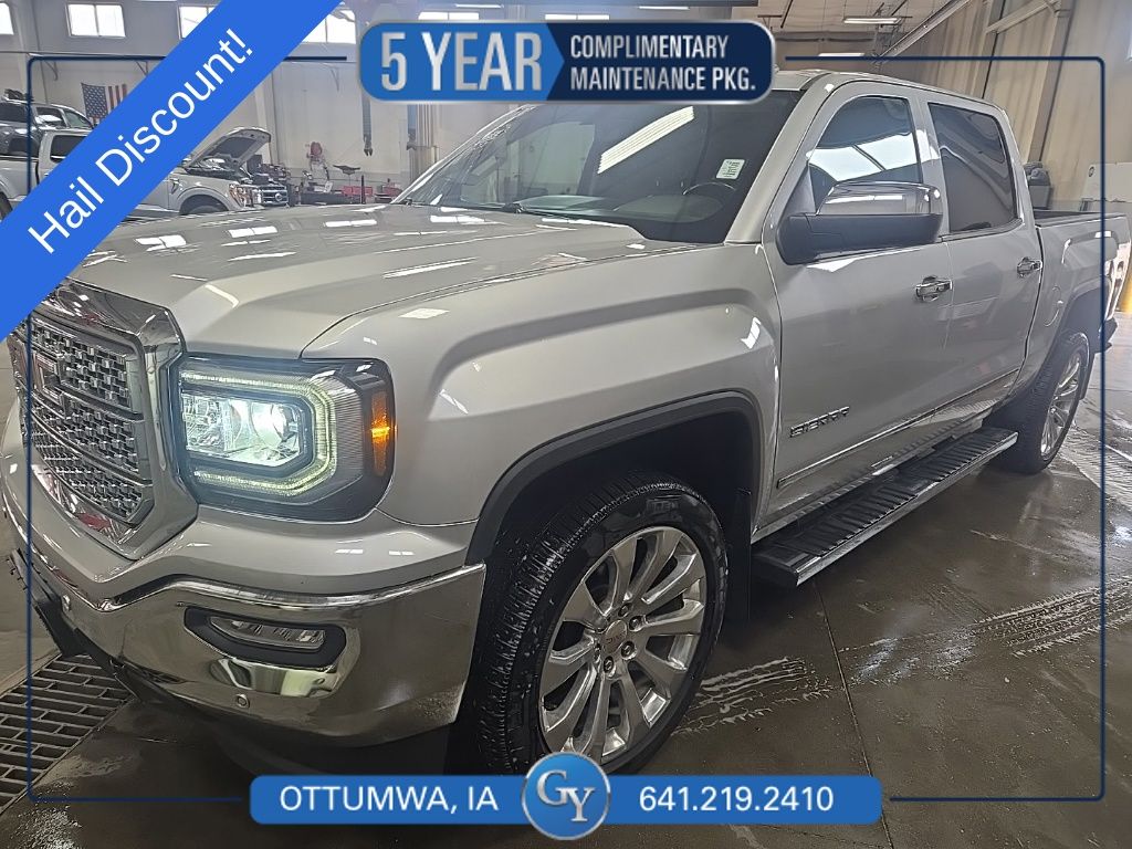 Quicksilver Metallic 2016 GMC Sierra 1500 SLT Crew Cab 4WD Pickup Truck Four-Wheel Drive 6-Speed Automatic Overdrive
