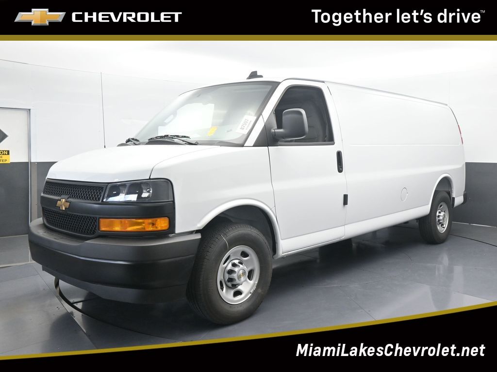 Summit White 2025 Chevrolet Express Cargo Van Rear-Wheel Drive 