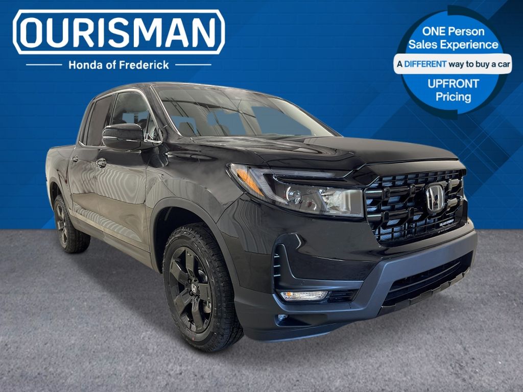 Crystal Black Pearl 2026 Honda Ridgeline Black Edition AWD Pickup Truck All-Wheel Drive 9-Speed Automatic