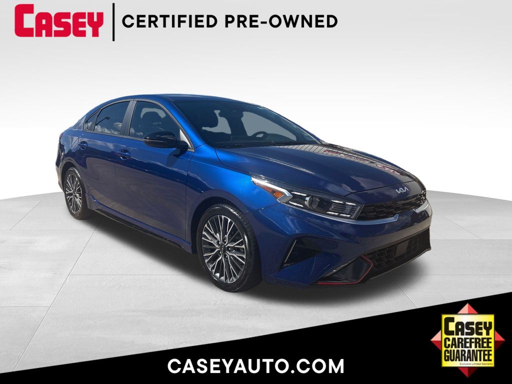 Deep Sea Blue 2024 Kia Forte Sedan Front-Wheel Drive Continuously Variable Transmission