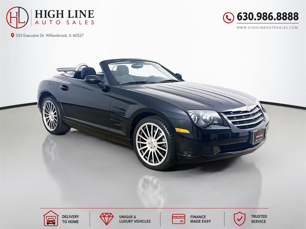 Black Clearcoat 2006 Chrysler Crossfire Convertible Rear-Wheel Drive 6-Speed Manual