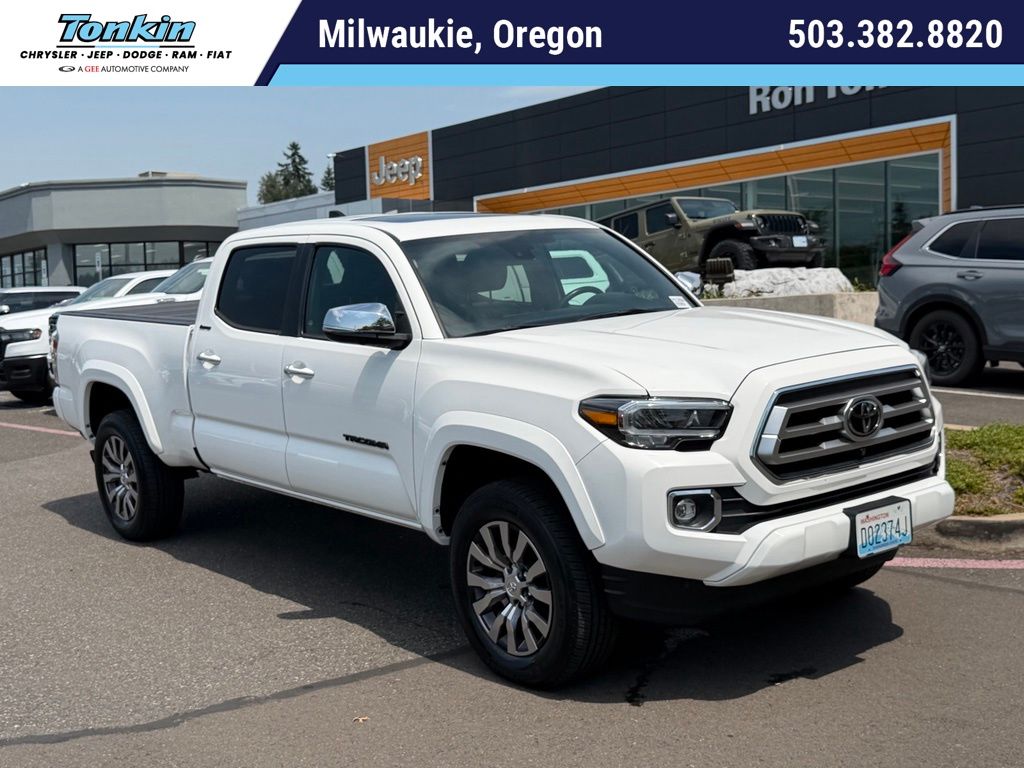 White 2022 Toyota Tacoma Pickup Truck Four-Wheel Drive 6-Speed Automatic
