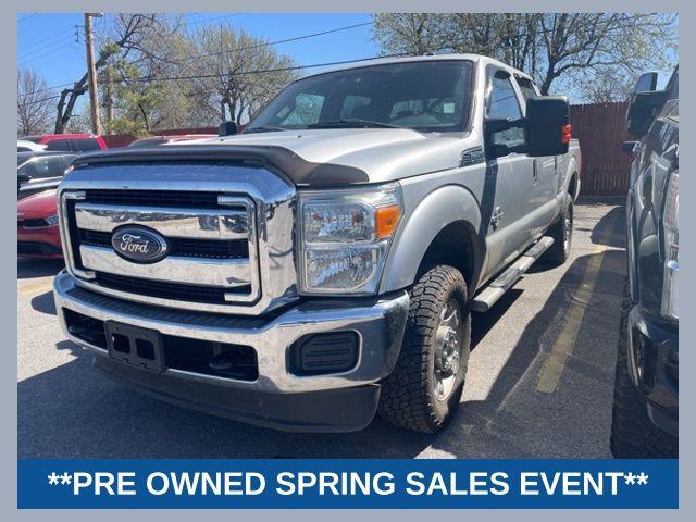 Ingot Silver 2015 Ford F-250 Super Duty XLT Crew Cab 4WD Pickup Truck Four-Wheel Drive 6-Speed Automatic Overdrive