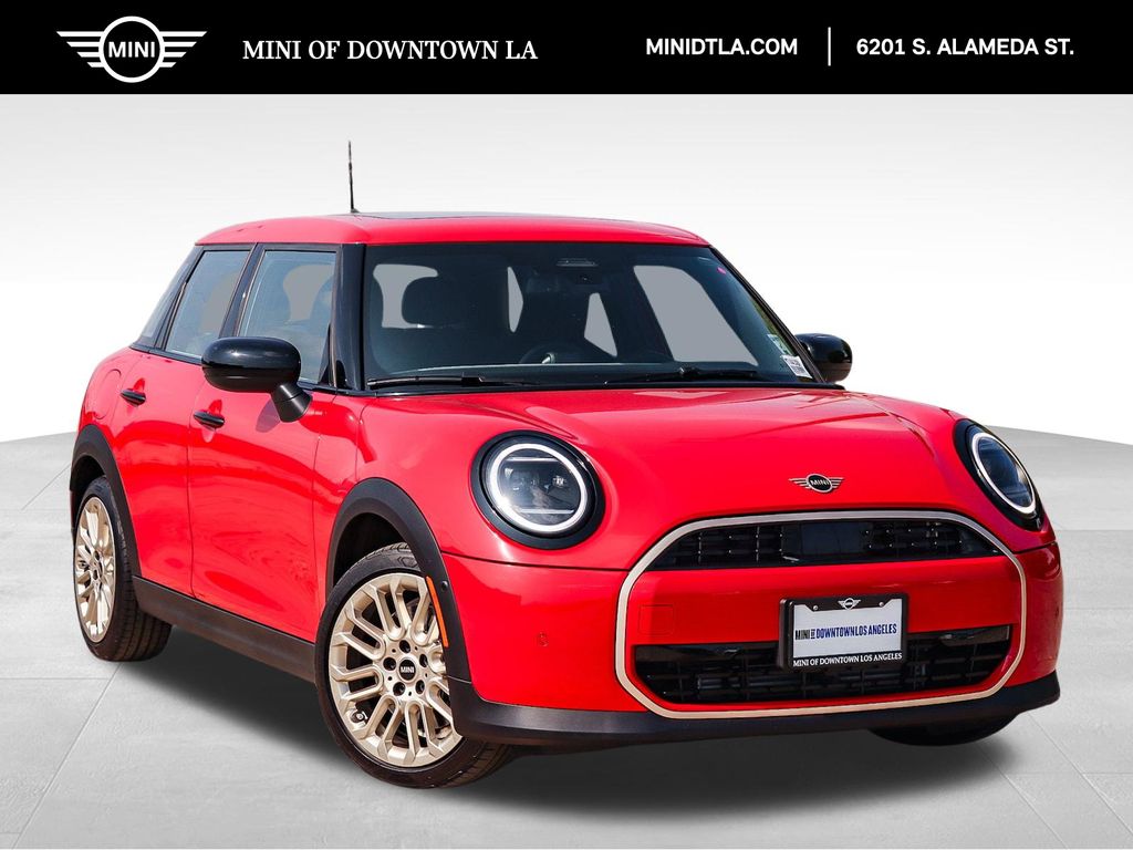 Chili Red 2025 MINI Cooper Hatchback Front-Wheel Drive 7-Speed Automatic