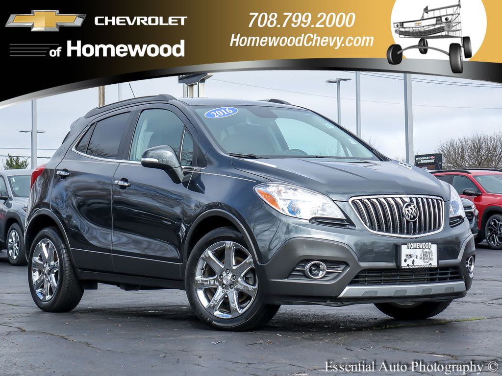 Graphite Gray Metallic 2016 Buick Encore Leather FWD SUV / Crossover Front-Wheel Drive 6-Speed Automatic Overdrive