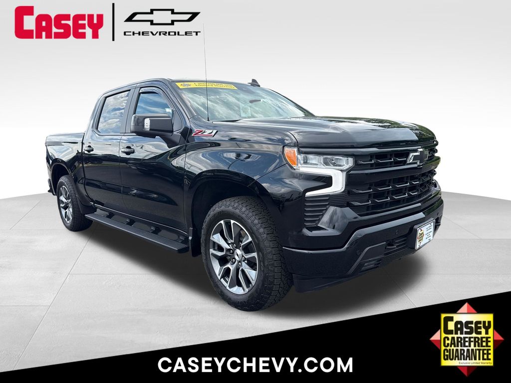 Black 2025 Chevrolet Silverado 1500 Pickup Truck Four-Wheel Drive Automatic
