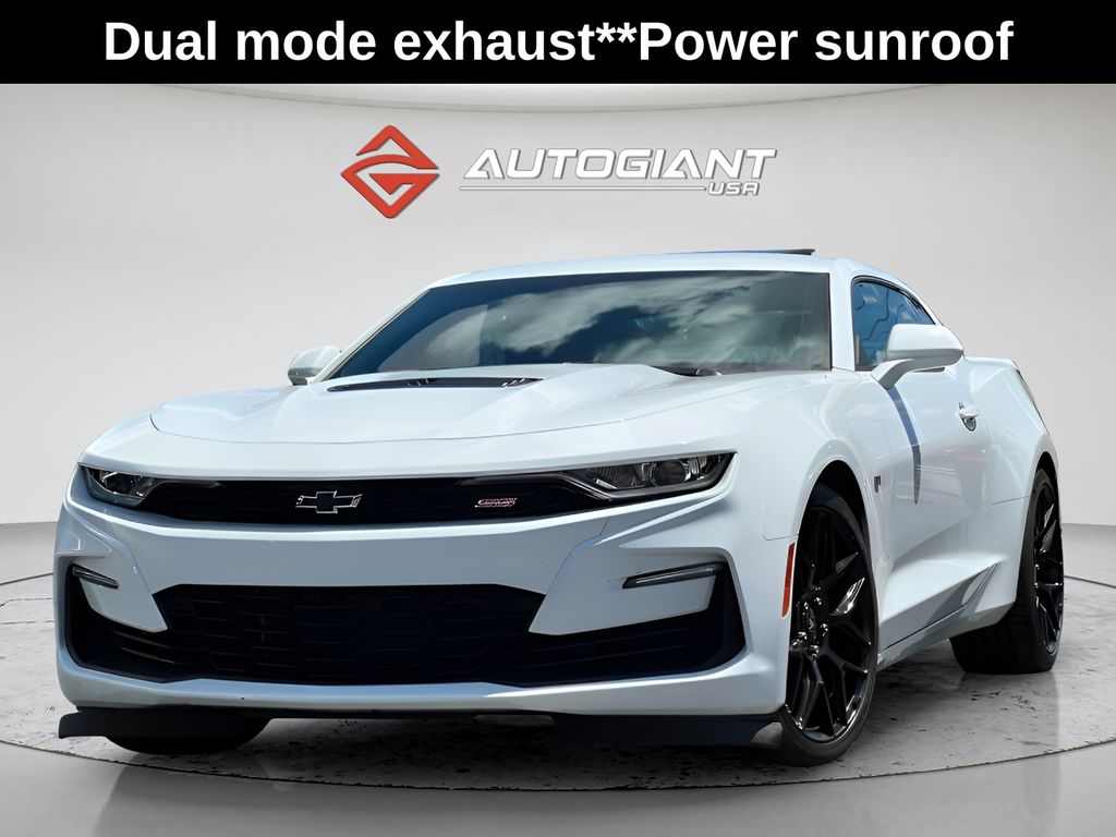 Summit White 2021 Chevrolet Camaro Coupe Rear-Wheel Drive Automatic