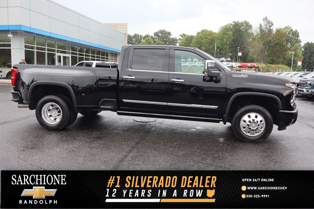 Black 2025 Chevrolet Silverado 3500HD Pickup Truck Four-Wheel Drive Automatic