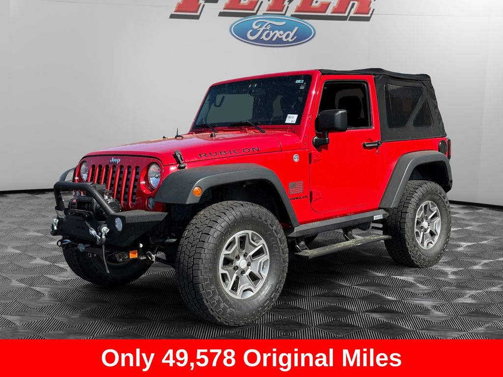 Flame Red Clearcoat 2014 Jeep Wrangler Rubicon 4WD SUV / Crossover Four-Wheel Drive 6-Speed Manual