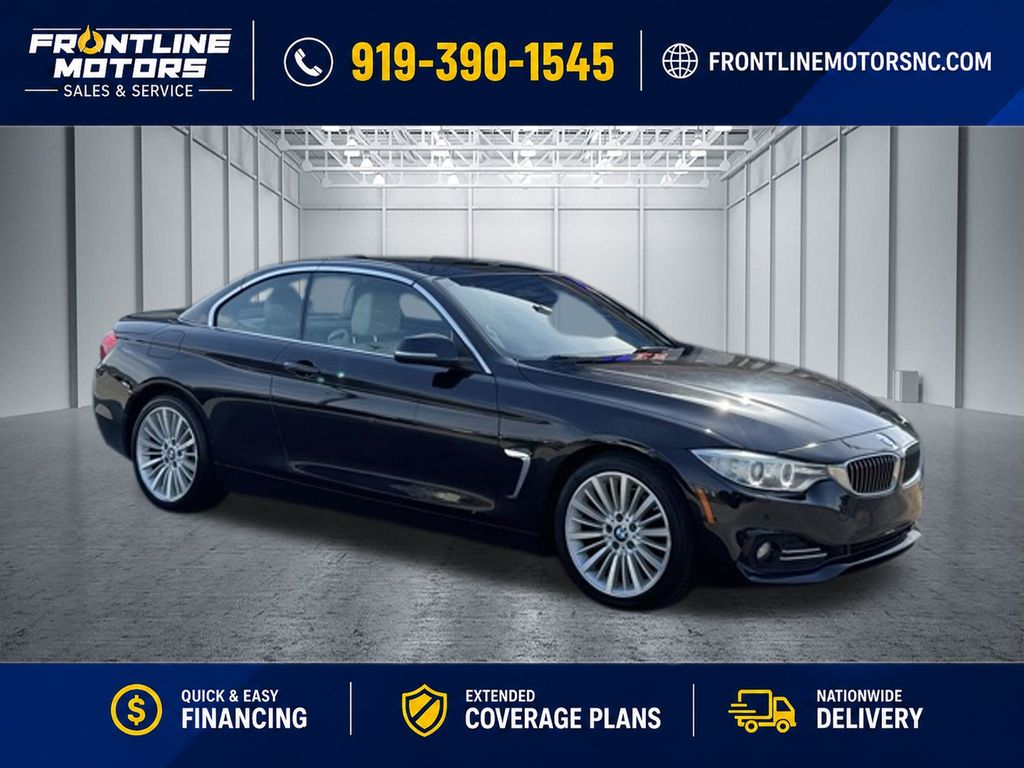 Carbon Black Metallic 2015 BMW 4 Series Convertible Rear-Wheel Drive 8-Speed Automatic