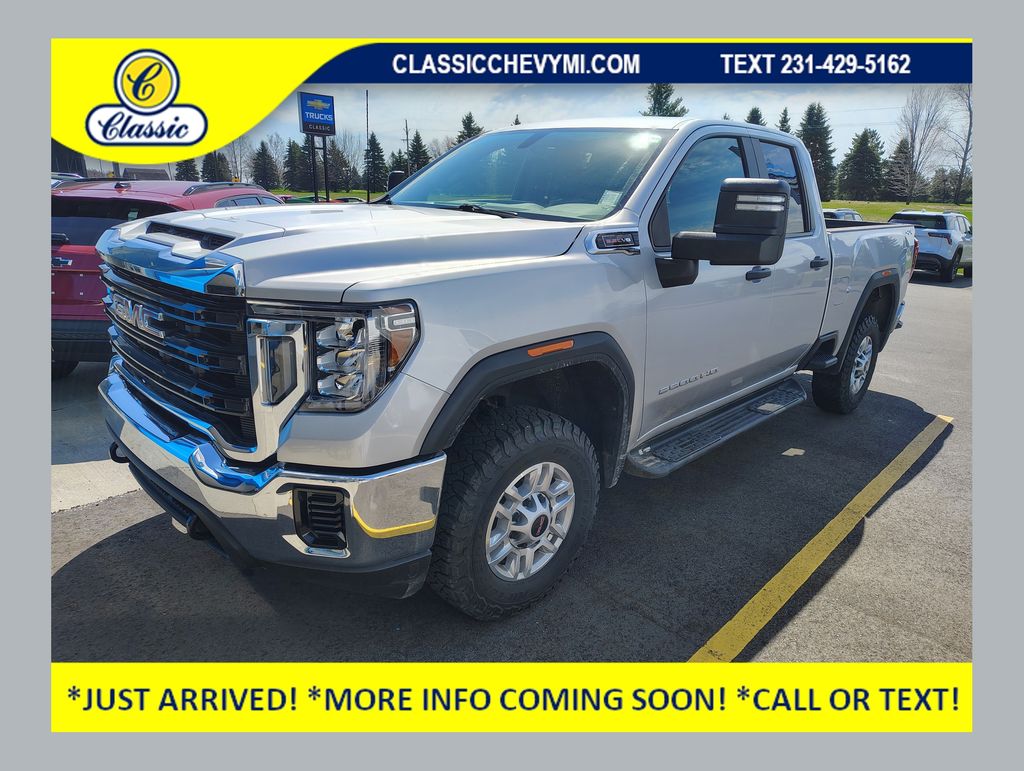 Quicksilver Metallic 2021 GMC Sierra 2500HD Double Cab 4WD Pickup Truck Four-Wheel Drive 6-Speed Automatic