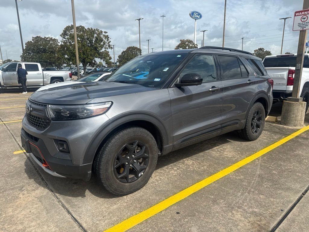Gray Metallic 2023 Ford Explorer SUV / Crossover All-Wheel Drive Automatic