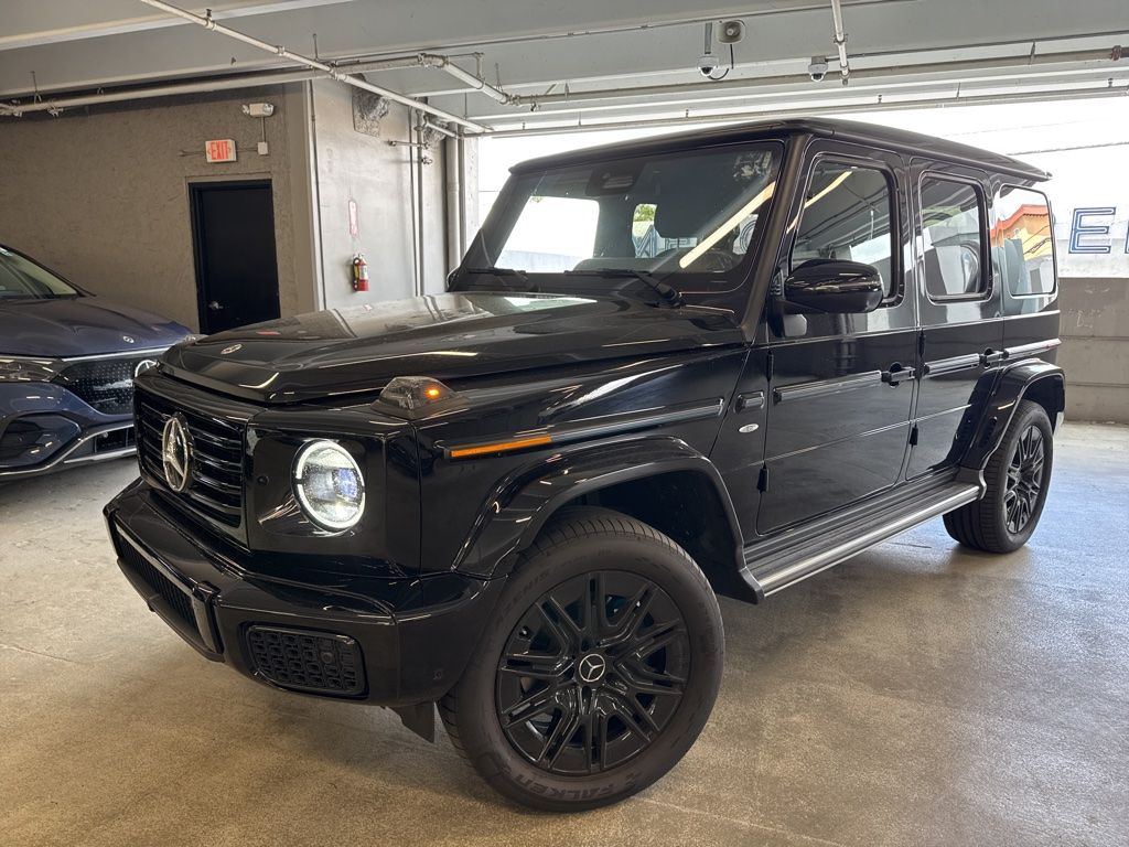 Obsidian Black Metallic 2025 Mercedes-Benz G-Class G 580 4MATIC with EQ Technology SUV / Crossover All-Wheel Drive 2-Speed Automatic