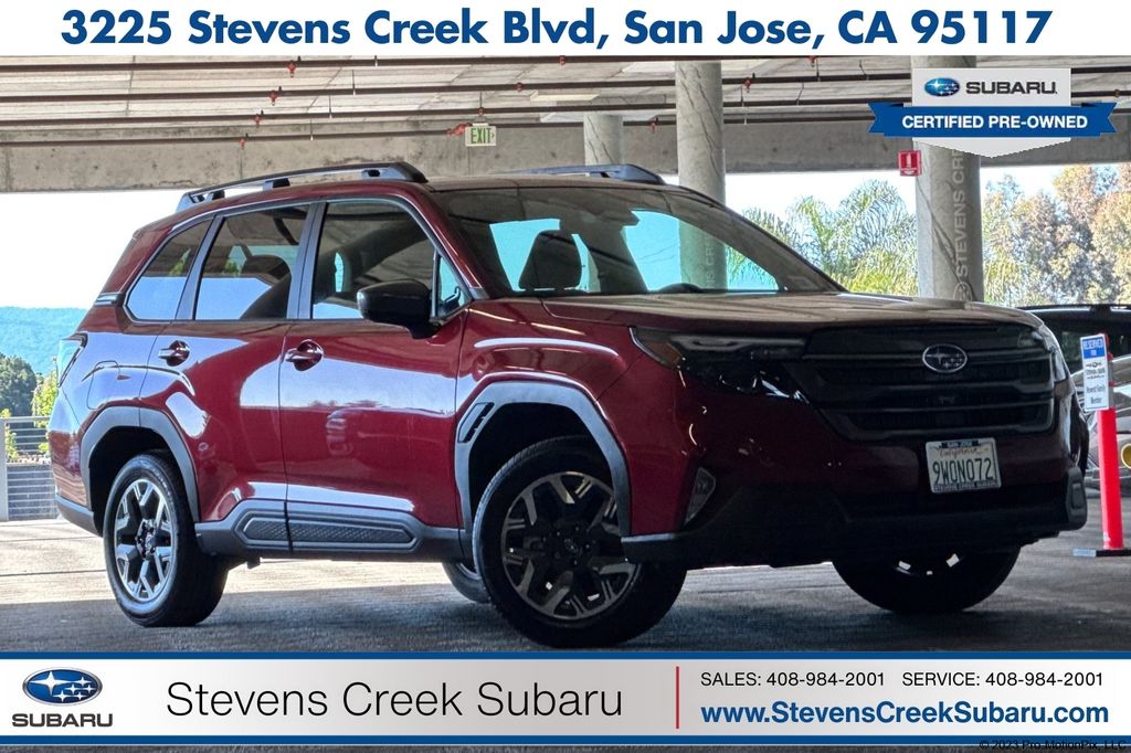 Crimson Red Pearl 2026 Subaru Forester Crossover AWD SUV / Crossover All-Wheel Drive Continuously Variable Transmission