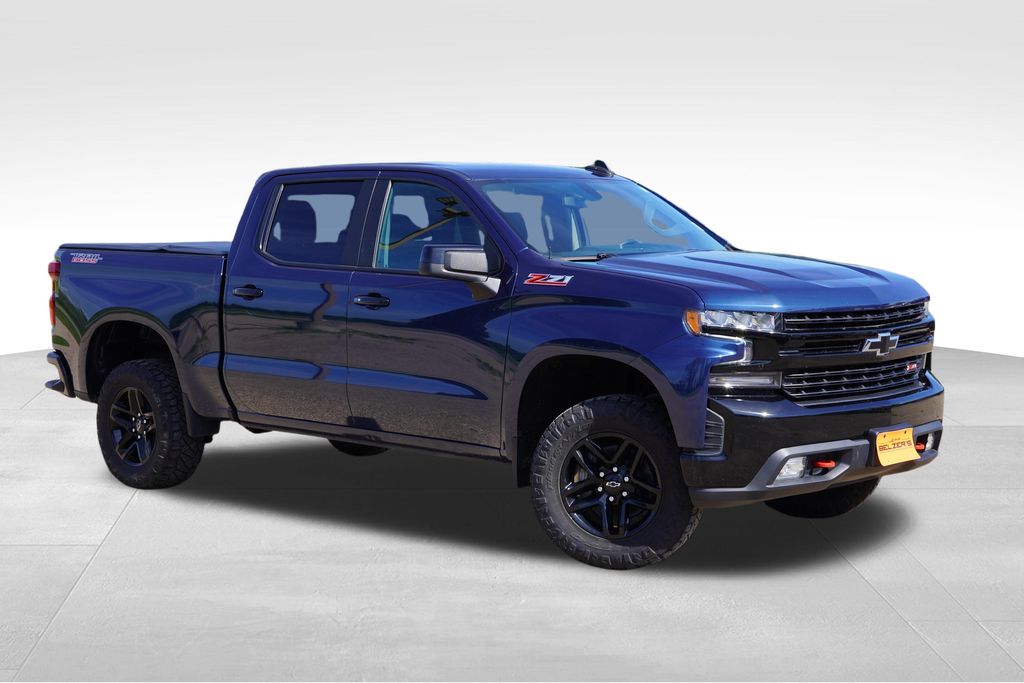 Northsky Blue Metallic 2021 Chevrolet Silverado 1500 Pickup Truck Four-Wheel Drive Automatic