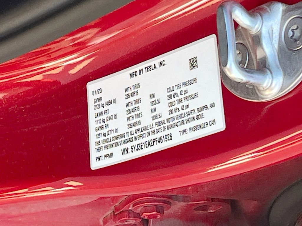Used 2023 Red Tesla Base image 31