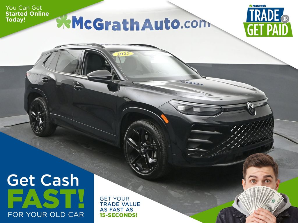 Deep Black 2025 Volkswagen Tiguan SUV / Crossover All-Wheel Drive 8-Speed Automatic