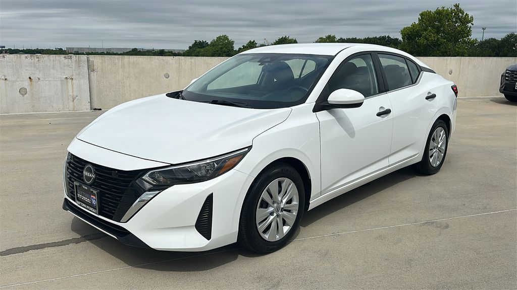 2025 Nissan Sentra S White at Central Houston Nissan