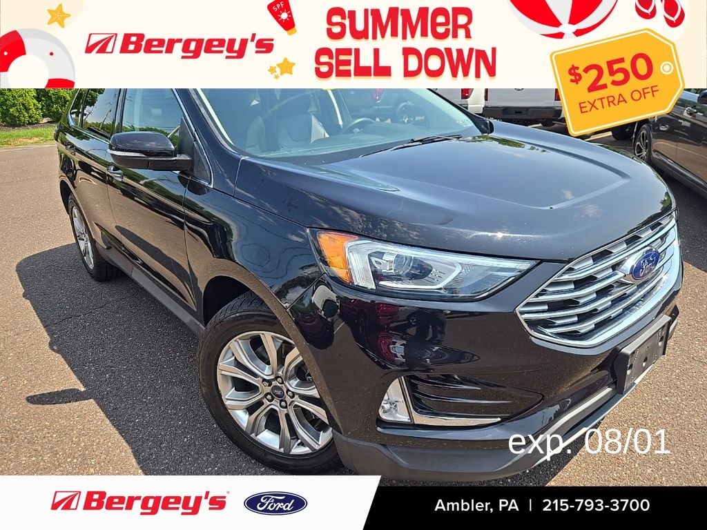 Black Metallic 2019 Ford Edge SUV / Crossover All-Wheel Drive 8-Speed Automatic