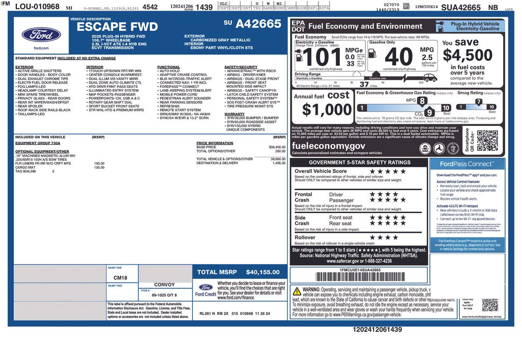 Certified Used 2025 Gray Ford Base image 7