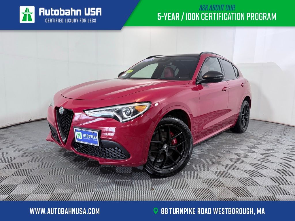 Alfa Rosso 2020 Alfa Romeo Stelvio Ti Sport AWD SUV / Crossover All-Wheel Drive 8-Speed Automatic