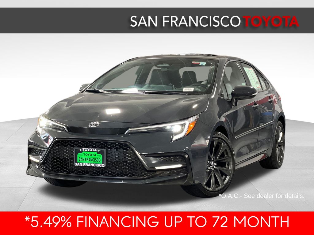 Midnight Black Metallic 2024 Toyota Corolla Sedan Front-Wheel Drive Continuously Variable Transmission