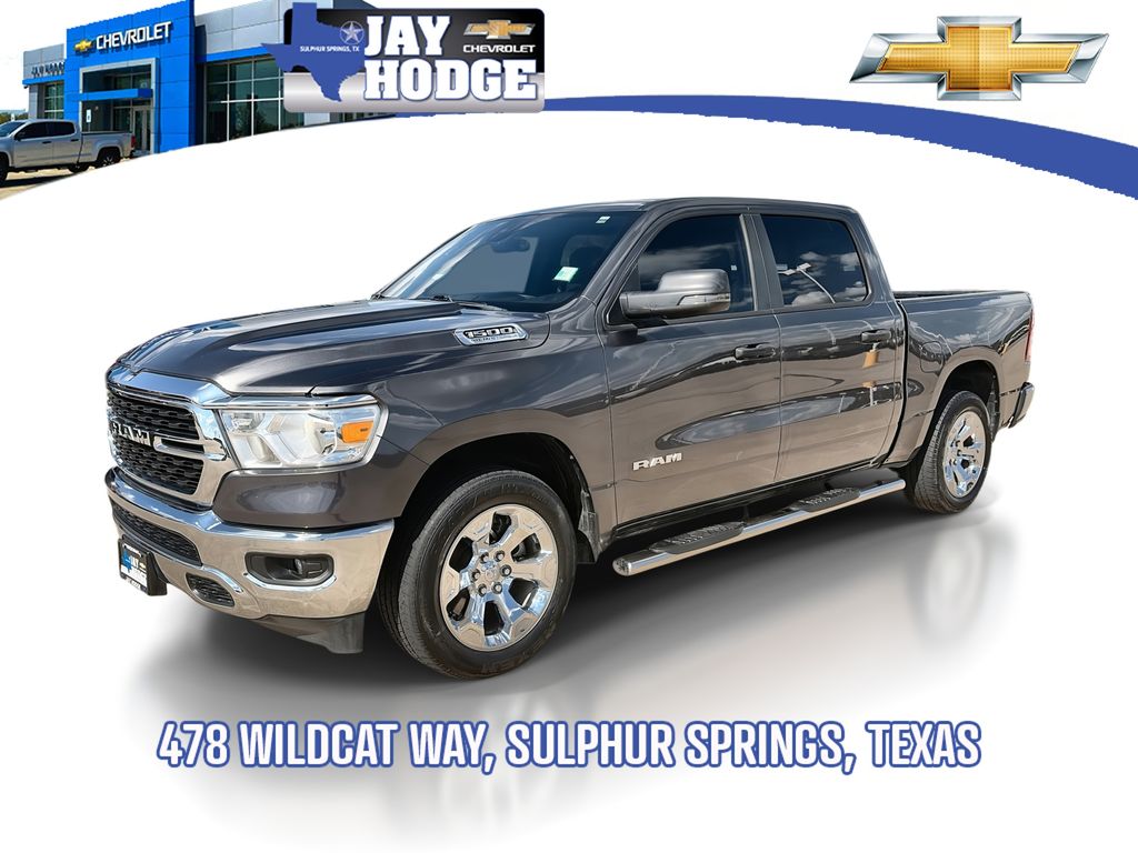 Gray (Granite Crystal Metallic Clearcoat) 2023 RAM 1500 Pickup Truck Four-Wheel Drive 8-Speed Automatic