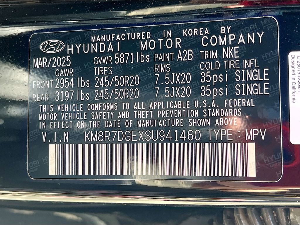 Used 2025 Black Hyundai Calligraphy Night Edition image 35