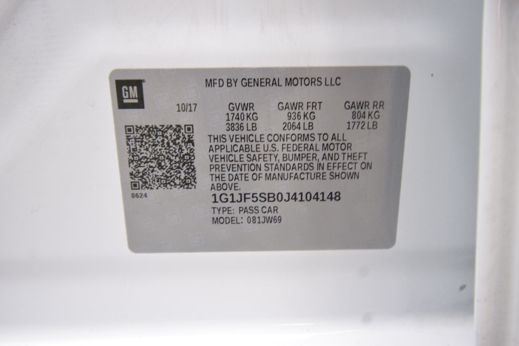 used 2018 Chevrolet Sonic car, priced at $10,300