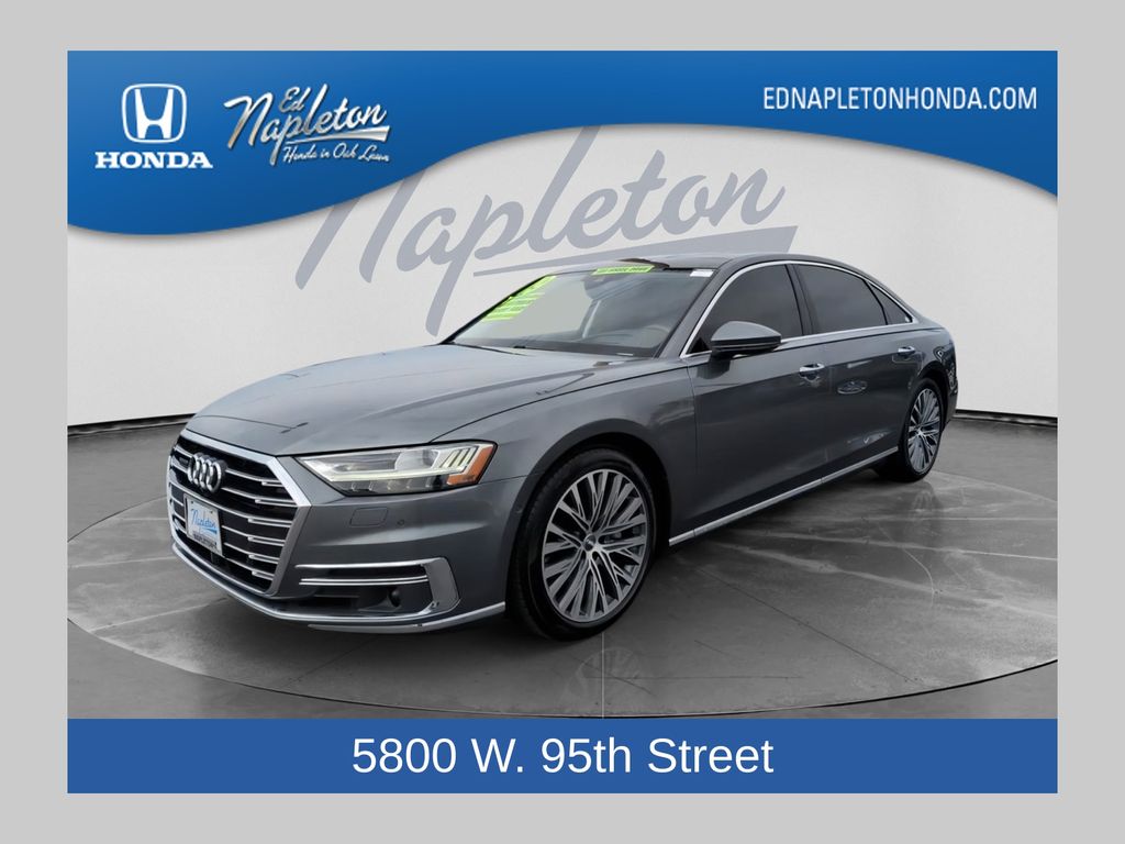 Monsoon Gray Metallic 2019 Audi A8 L 55 TFSI quattro Sedan All-Wheel Drive 8-Speed Automatic