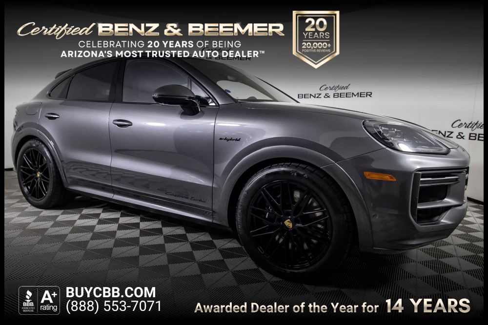Gray (Quartzite Grey Metallic) 2024 Porsche Cayenne Coupe Coupe All-Wheel Drive 8-Speed Automatic