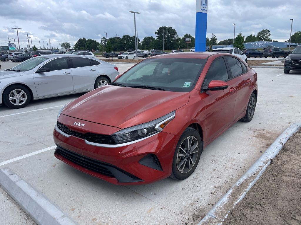 Fire Orange 2023 Kia Forte LXS FWD Sedan Front-Wheel Drive Continuously Variable Transmission