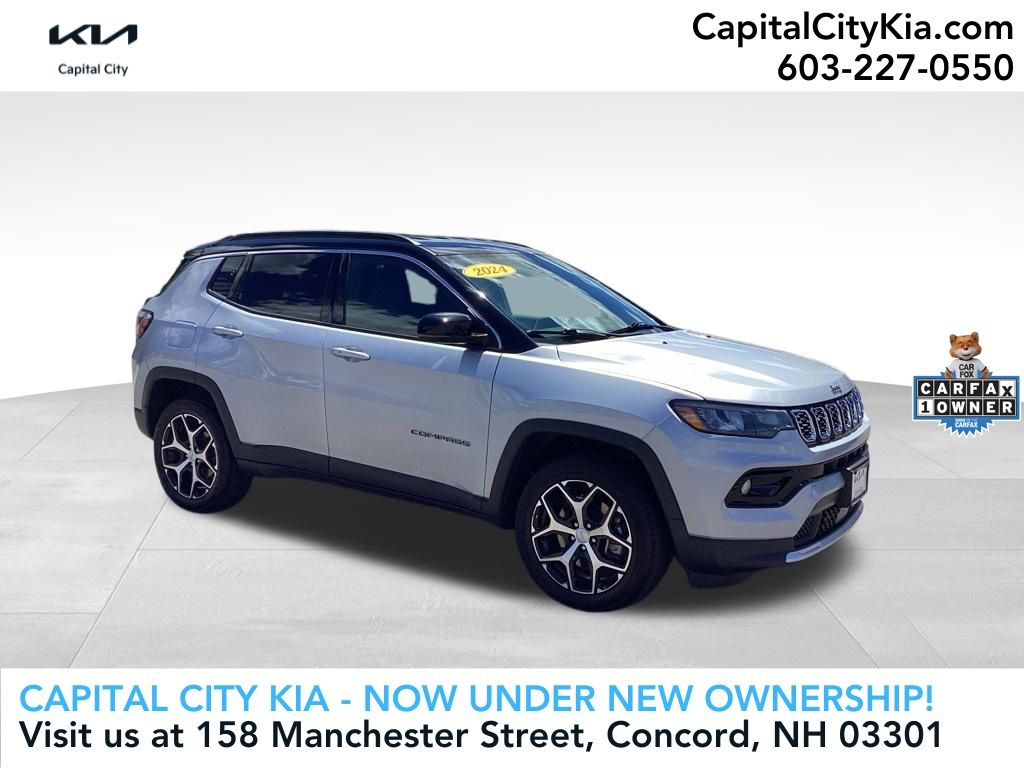 Silver Zynith Metallic Clearcoat 2024 Jeep Compass SUV / Crossover Four-Wheel Drive 8-Speed Automatic