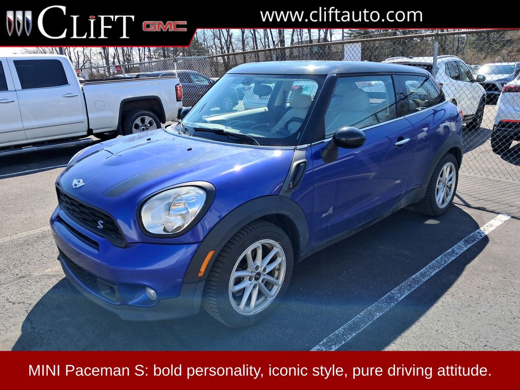Blue Metallic 2016 MINI Cooper Paceman S ALL4 AWD Hatchback All-Wheel Drive 6-Speed Manual