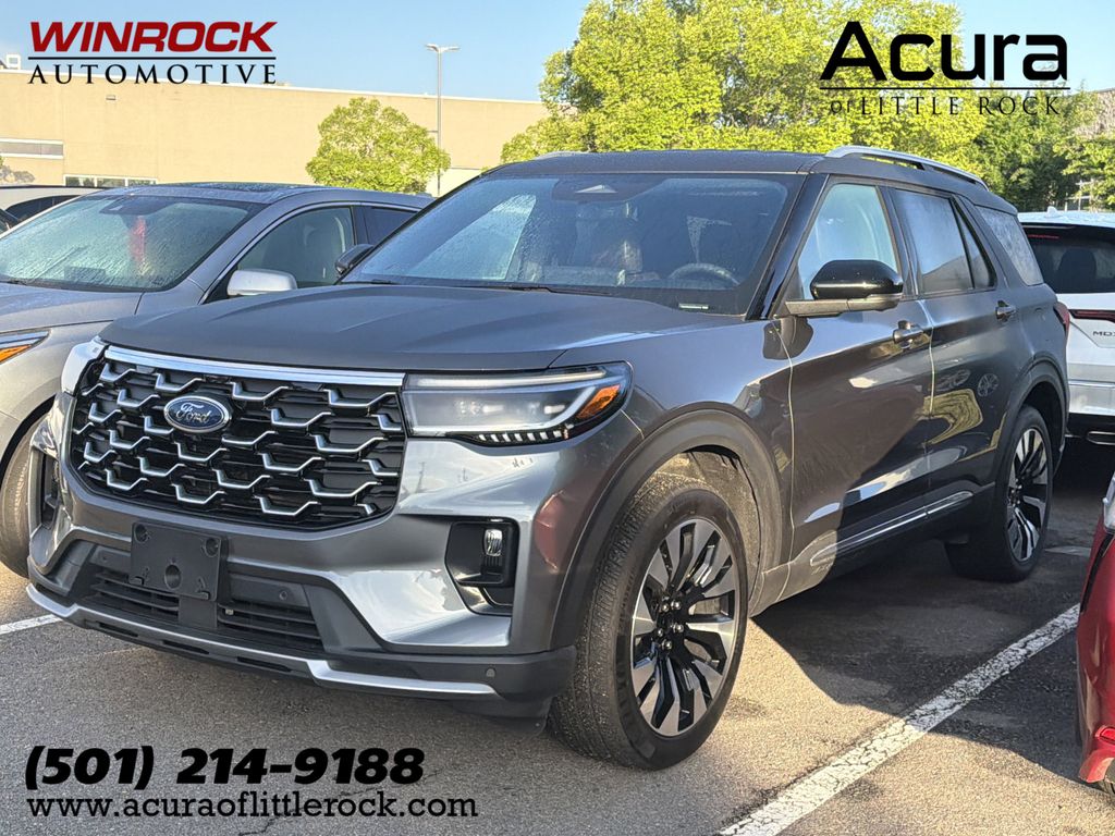 Carbonized Gray Metallic 2026 Ford Explorer Platinum AWD SUV / Crossover All-Wheel Drive Automatic