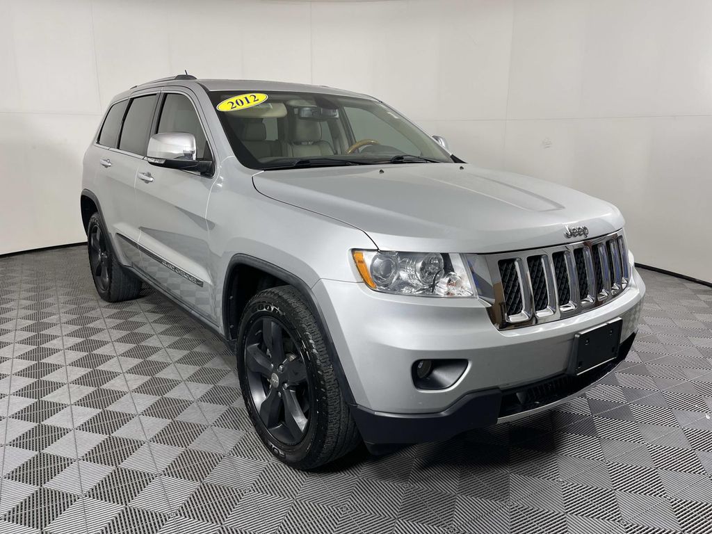 Bright Silver Metallic Clearcoat 2012 Jeep Grand Cherokee Overland SUV / Crossover 4X2 5-Speed Automatic