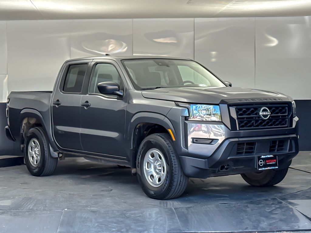 Gray (Gun Metallic) 2024 Nissan Frontier Pickup Truck Four-Wheel Drive 9-Speed Automatic Overdrive