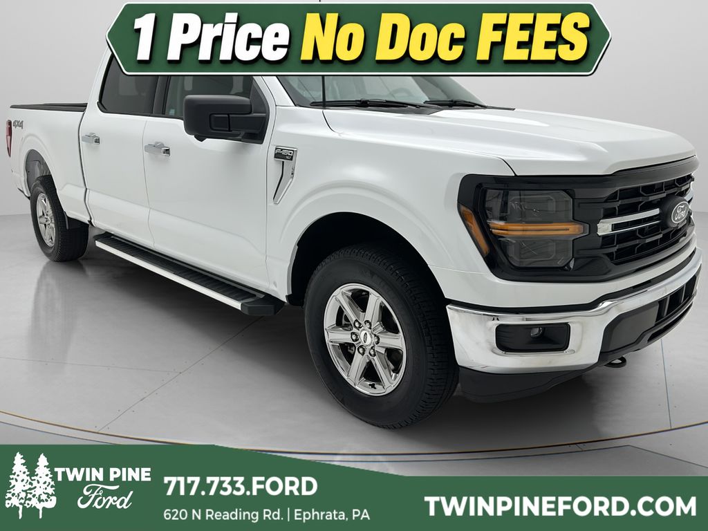 Star White Metallic Tri-Coat 2024 Ford F-150 Pickup Truck Four-Wheel Drive Automatic