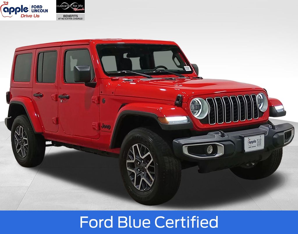 Firecracker Red Clearcoat 2025 Jeep Wrangler SUV / Crossover Four-Wheel Drive 8-Speed Automatic