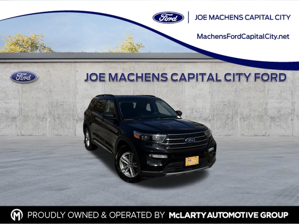 Agate Black Metallic 2023 Ford Explorer XLT AWD SUV / Crossover All-Wheel Drive Automatic