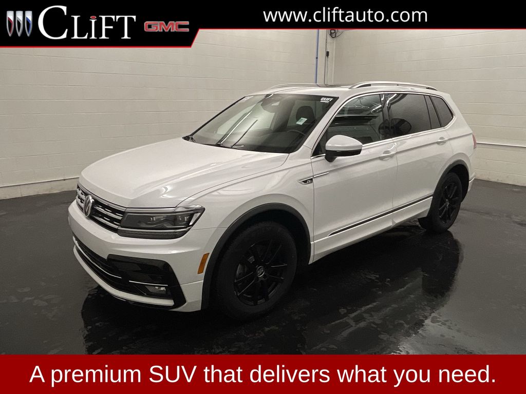 Pure White 2019 Volkswagen Tiguan SUV / Crossover All-Wheel Drive 8-Speed Automatic