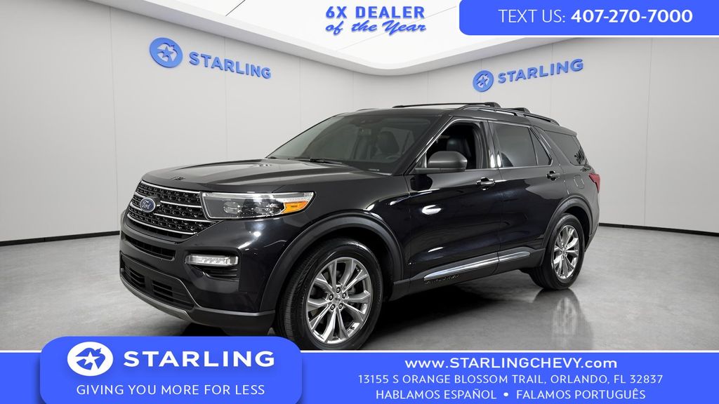 Black 2020 Ford Explorer XLT RWD SUV / Crossover Rear-Wheel Drive Automatic