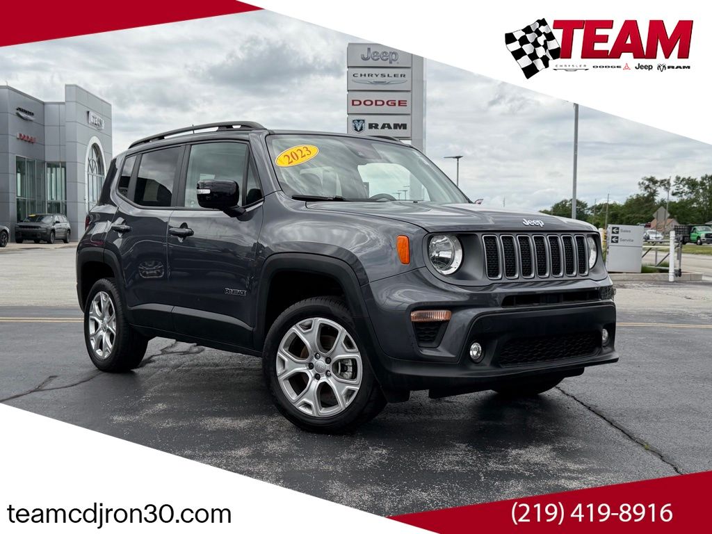 Graphite Gray 2023 Jeep Renegade SUV / Crossover Four-Wheel Drive 9-Speed Automatic