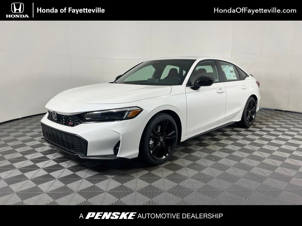 Platinum White Pearl 2026 Honda Civic Sedan Front-Wheel Drive 6-Speed Manual
